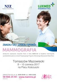 Bezpłatne badania mammograficzne w Tomaszowie 